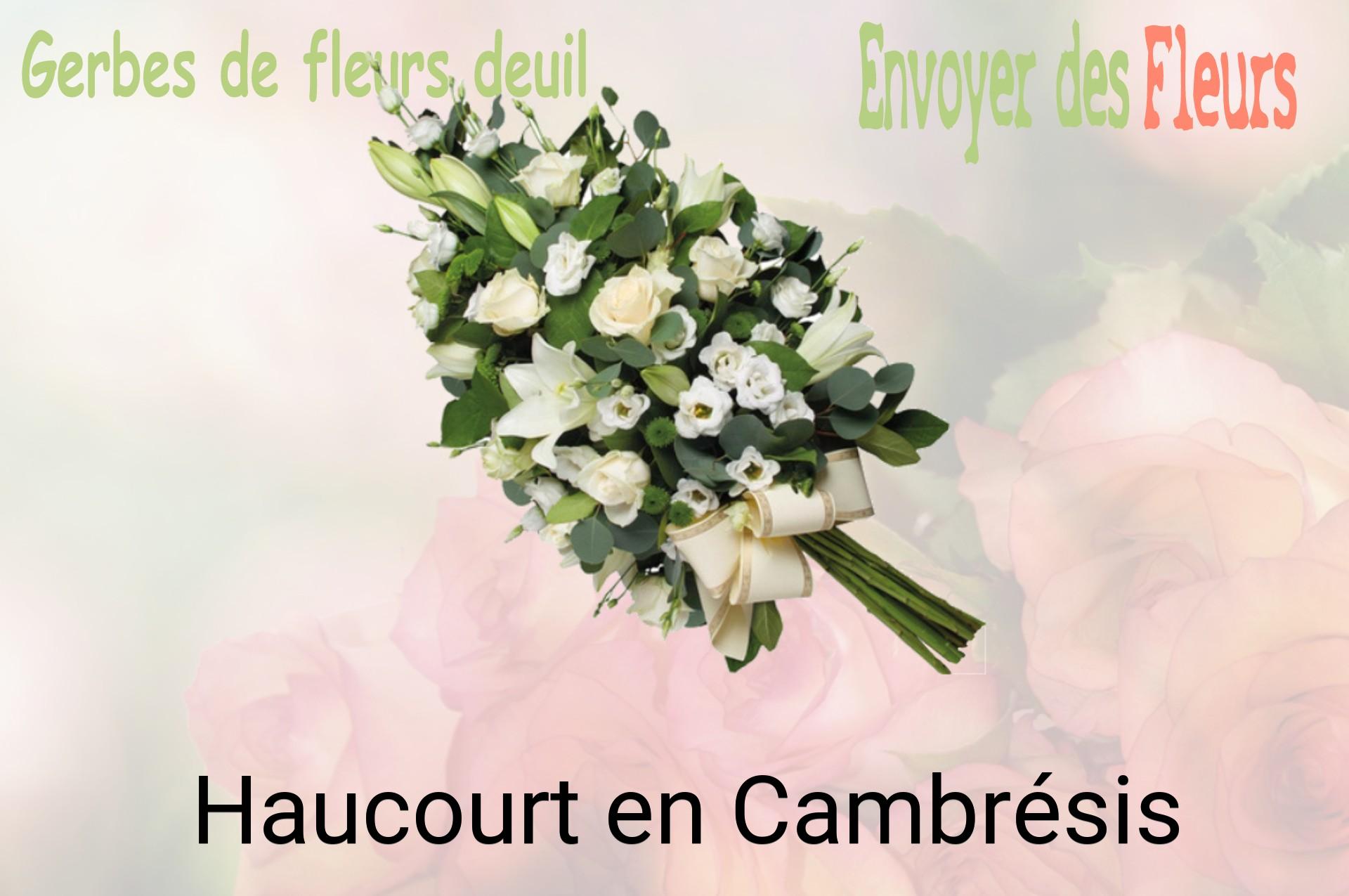 Gerbe de fleurs de deuil livrée à Haucourt-en-Cambrésis